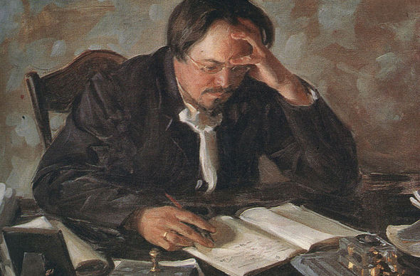 Фрагмент портрета писателя Евгения Чирикова. Иван Семенович Куликов, 1904 год.